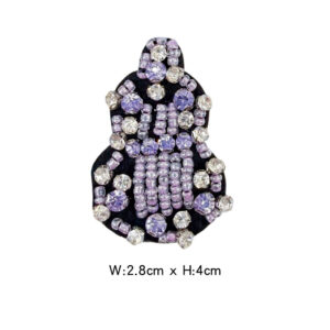 Purple beaded gourd