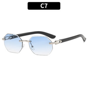 C7-Silver Frame Double Blue Film