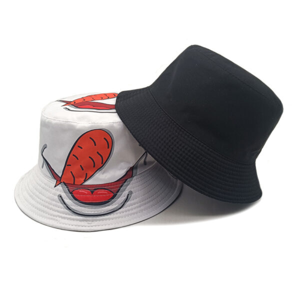 oly-f22e43f50c1af3e172ee0922b70ae72d Wholesale Trendy Cartoon Mouth Print Fisherman Hat Sun Hat for Outdoor
