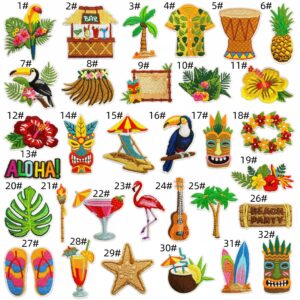 Beach party patch set 32 pieces