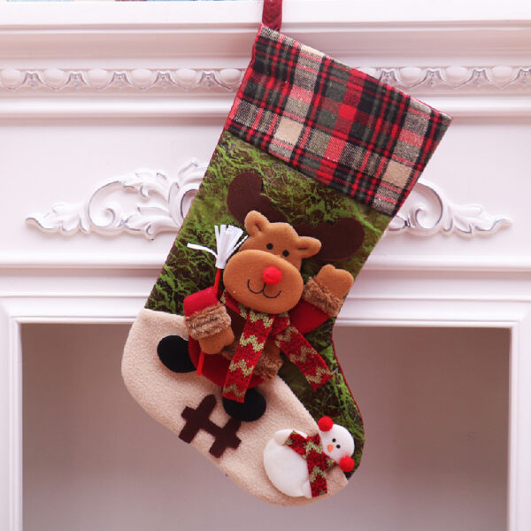 oly-f23892a5a968fdfb8e2493d0c92c93db Wholesale Cloth Christmas Santa Sock Gift Bag for Resale