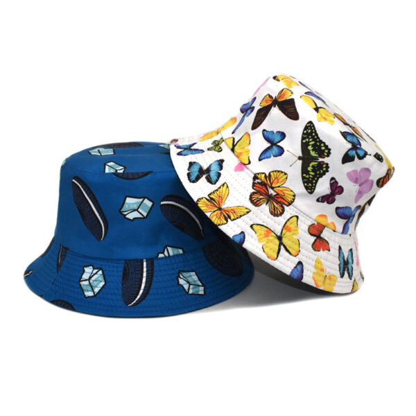 oly-f23e1519b8a93be29a5aec6431af9252 Wholesale Butterfly Print Reversible Fisherman Hat Sun Protection Trendy Fashion Accessory for Women Gift