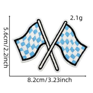 Plaid cloth patch 2#
