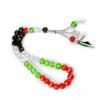 oly-f24f583571f295c49bc9267040881e67 Wholesale Exotic Crystal Rosary Beads 33 Beads 10mm Flag Colors Jewelry Accessory Business Gift