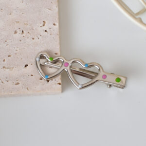 3 # Color dot double hearts-5.5cm