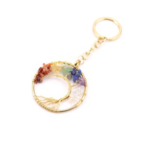 Colorful golden curved keychain 5cm