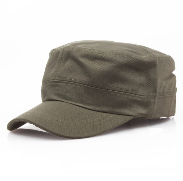 Wholesale Five Pointed Star Flat Top Cap Cotton Solid Color Unisex Adult Casual Hat