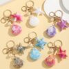 oly-f289acff75a46fe748661a047a50d2ac Wholesale Ocean Design Resin Keychain Pendant - Cute Marine Starfish & Scallop Bag Charm, Car Key Accessory, Gift for Junior
