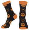 Wholesale Halloween Cat and Skull Cartoon Mid Tube Socks Winter Absorbent Socks for Unisex Holiday Gift