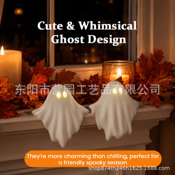 Wholesale Halloween Light- Ghost Resin Statue 8cm Gift for Wedding Party Boutique Ornament