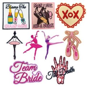 Wholesale Ballet Dance Embroidered Badge Set Iron-on Patch for Shoes Hats Fashion Accessory