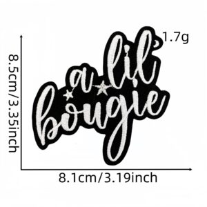 Colorful english alphabet cloth stickers 6#