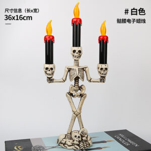 White skull candle