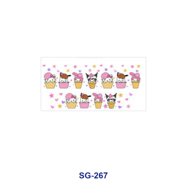 Wholesale 8pcs Sweet Cartoon Strawberry 3oz Tumbler Stickers Wrap OLY Exclusive