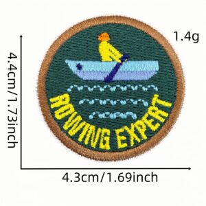Cartoon round cloth sticker 4#