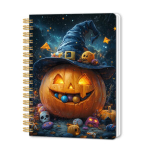 Jack-o'-lantern wearing a hat