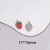 oly-f337584295239d9521bcfb18554c5a1b Wholesale Strawberry Enamel Pendant Charm Jewelry Accessory for DIY Bracelet Making Gift