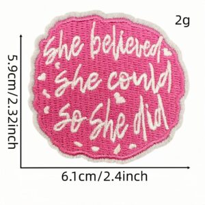 Pink english cloth sticker 2#