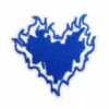 oly-f3450261419df5506019162276e188ff Wholesale Decorative Flame Heart Fabric Patch Set - 16 Pieces Polyester Thread Iron-On DIY Accessory