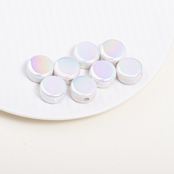 oly-f34a38172119a86867a764ea80a62cc6 Wholesale Stylish Acrylic Milk Tablet Beads Mixed Colors DIY Phone Chain Bag Charm Craft Supply