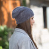 oly-f34da0472bf613a268621b17a8d9b27b Wholesale Fashion Knitted Beanie with Long Rabbit Hair, Khaki, Warm Winter Hat for Boutique Resale