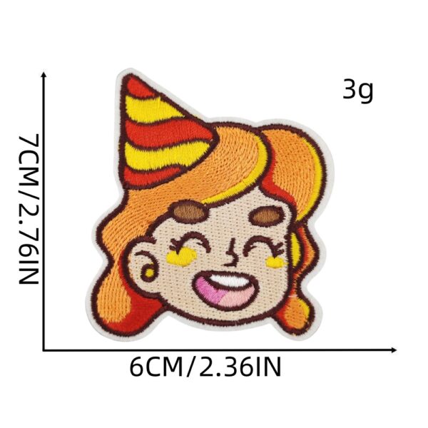 oly-f369831aac402b9b0a11252de341d20c Wholesale Polyester Thread Embroidered Patch Cartoon Birthday Party Decorative Sticker for Home Decor
