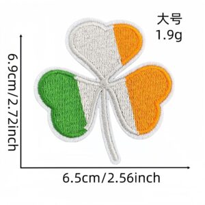 Green leaf large cloth sticker 8#