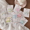 oly-f38ffc0faec82e4702fb23e0ee0877f3 Wholesale Spring Love Heart Grid Pattern Acrylic Hair Clips 3pcs Trendy Fashion Jewelry Accessory