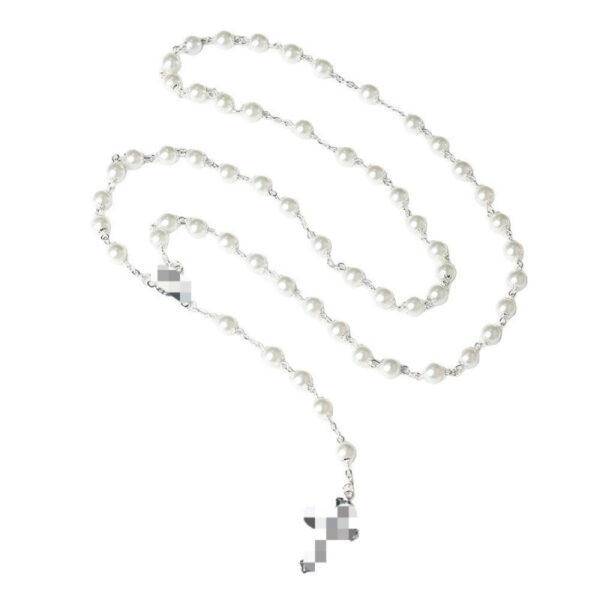Wholesale Gold Pearl Cross Necklace Layering Jewelry Fashion Accessory Gift