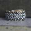 Wholesale Vintage Blue Twisted Roman Ring - Alloy Electroplated Jewelry Accessory for Everyday Wear or Gift