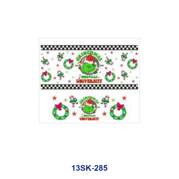 Wholesale 8pcs Christmas Holiday Cartoon Mini Cup Keychain Sticker