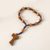 oly-f3b9c191f7ade66d0047c3ceb64d4ae6 Wholesale Wooden Cross Rosary Beads Natural Wood Color Handmade Pendant Fashion Jewelry Accessory for Party Gifts