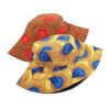 Wholesale Rhinestone Double Sided Flower Bucket Hat Sun Protection Fashion Accessory Gift