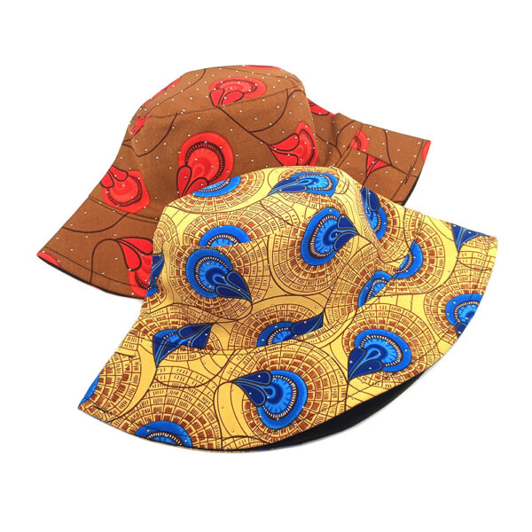 Wholesale Rhinestone Double Sided Flower Bucket Hat Sun Protection Fashion Accessory Gift