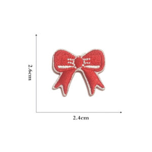 Self-adhesive Big Red Bow Cloth Sticker -18#