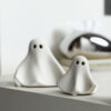 Wholesale Cute Halloween Ghost Ceramic Ornament Decorative Accent for Party Gift Boutique
