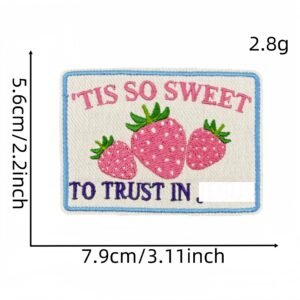 Colorful english cloth stickers 9 #