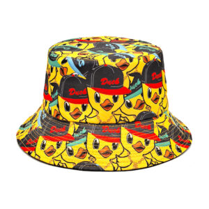 Wholesale Little Yellow Duck Print Fisherman Hat Sunscreen Hat Boutique Gift