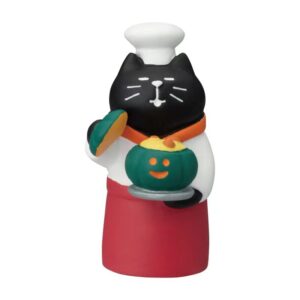 Pumpkin chef cat
