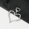 Wholesale Zinc Alloy Heart Keychain Pendant Irregular Hollow Design Bag Charm Fashion Accessory for Boutique Resale