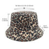 Wholesale Trendy Leopard Print Bucket Hat for Sun Protection