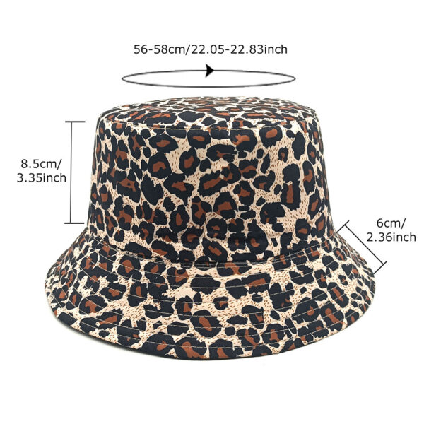 Wholesale Trendy Leopard Print Bucket Hat for Sun Protection