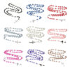 oly-f404c2ef5e4010c718b6ddbaeaa4ee67 Wholesale Imitation Pearl Rosary Cross Necklace White Alloy Pendant Fashion Jewelry Gift