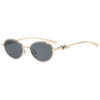 Wholesale Retro Oval Metal Sunglasses Stylish Fashion Accessory for Women