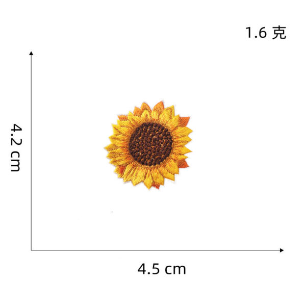oly-f4096a7e317c9790bc2cef55355dc4cc Wholesale Embroidery Sunflower Patch 10 Pcs DIY Clothing Sticker Trendy Gift