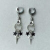 oly-f40af4666be13af867069fbae33c9447 Wholesale Star Hoop Earrings Stainless Steel Gothic Punk Y2K Style Fashion Jewelry Accessory for Party Wear