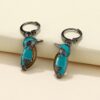 oly-f413deb90ea0bb8f44c93c5fead9b8c7 Wholesale Vintage Silver Bird Turquoise Earrings Stylish Jewelry Accessory for Wedding Gift