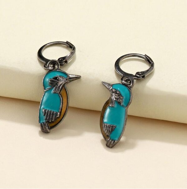 oly-f413deb90ea0bb8f44c93c5fead9b8c7 Wholesale Vintage Silver Bird Turquoise Earrings Stylish Jewelry Accessory for Wedding Gift