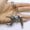 Wholesale Fish Bone Keychain Pendant Zinc Alloy Retro Style Bag Charm Decorative Accessory