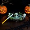 Wholesale Halloween Ghost Skull Resin Figurine Decorative Ashtray Home Decor Gift for Resale